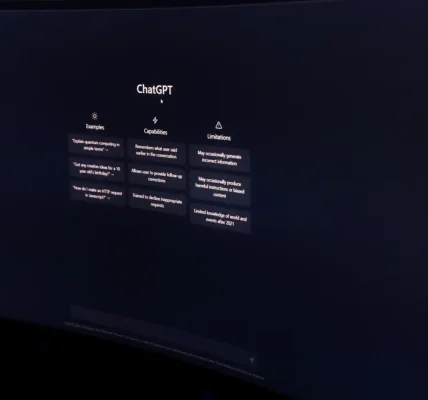 ChatGPT interface on a dark screen